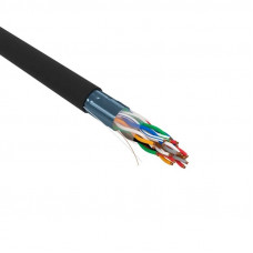F/UTP, CAT 5е, PE, 10PR, 24AWG, OUTDOOR, SOLID, черный, РФ REXANT (01-1204-R). Кабель «витая пара» (LAN) для структурированных систем связи. Rexant