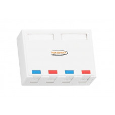 NMC-MB4P-ST-WT. Корпус настенной розетки. NIKOMAX