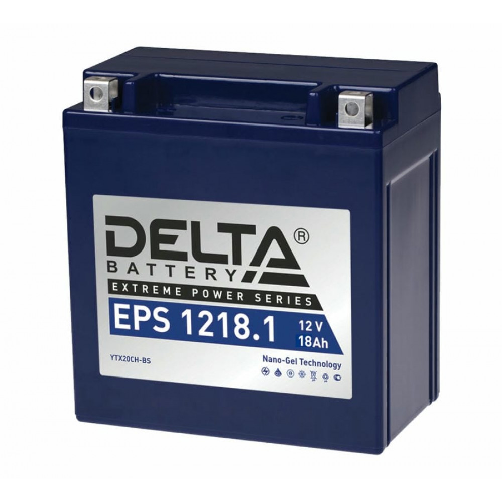 Delta EPS 1218.1. Аккумулятор герметичный свинцово-кислотный стартерный. Delta