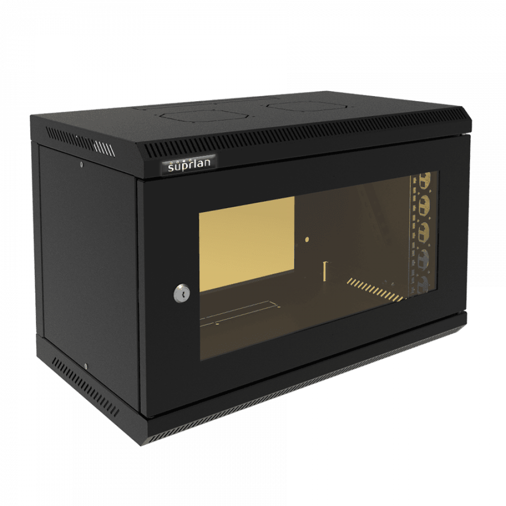 ТВС-6U-600-350-СР-9005 (05-2060-B). Шкаф настенный телекоммуникационный. SUPRLAN
