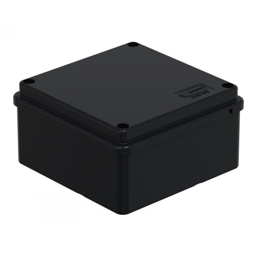 Коробка BJB/JBS100 100х100х55, IP56, черная (44057BL-1). Коробка монтажная. Экопласт