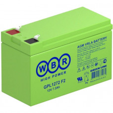 WBR GPL1272 F2. Аккумулятор герметичный свинцово-кислотный. WBR