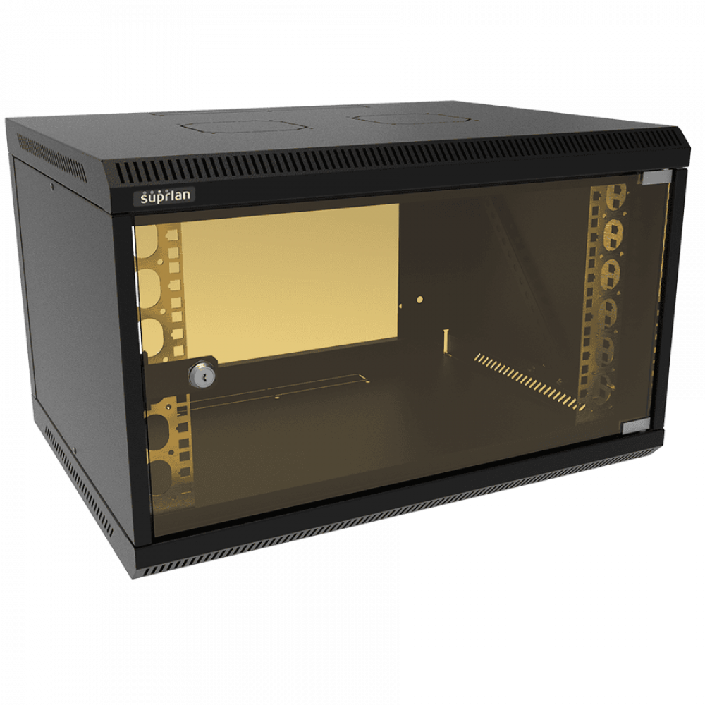 ТВЛ-6U-600-450-СР-9005 (05-1063-B). Шкаф настенный телекоммуникационный. SUPRLAN