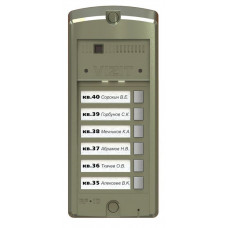 BS-306-6. Блок вызова домофона. VIZIT