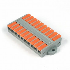 MX662-10R (11419c). Клемма соединительная универсальная проходная 10 полюсов. CABEUS