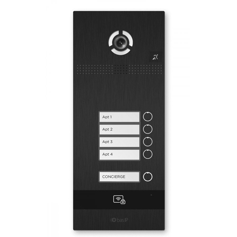 BI-04FBI BLACK. Вызывная панель IP-домофона. BAS-IP