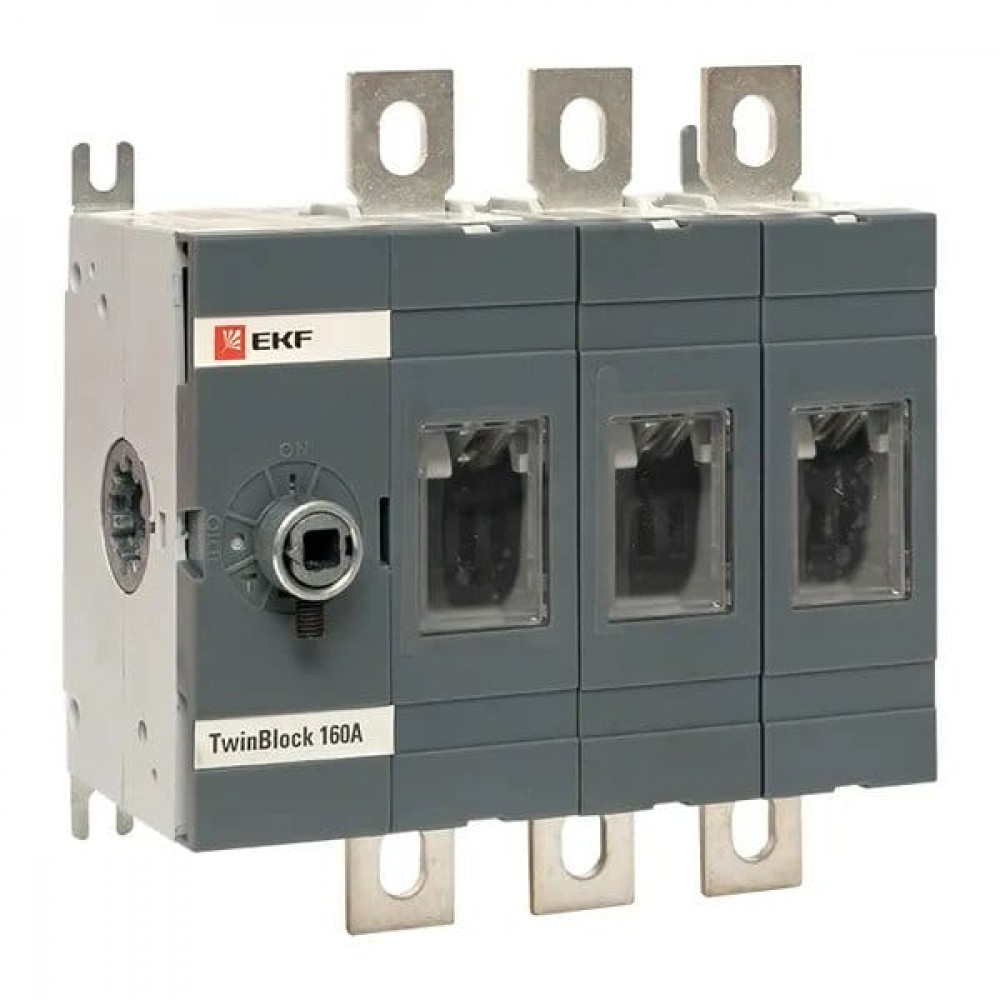 Рубильник 160A 3P без рукоятки управления TwinBlock (tb-s-160-3p). Рубильник. EKF