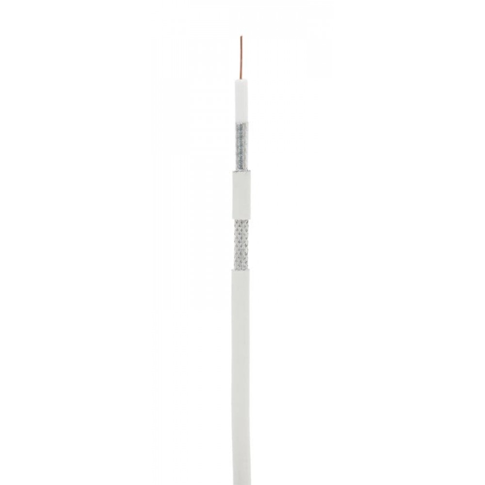 RG-6 CCS, In, PVC (EC-C2-32123A-WT-3). Кабель коаксиальный омедненный. NETLAN
