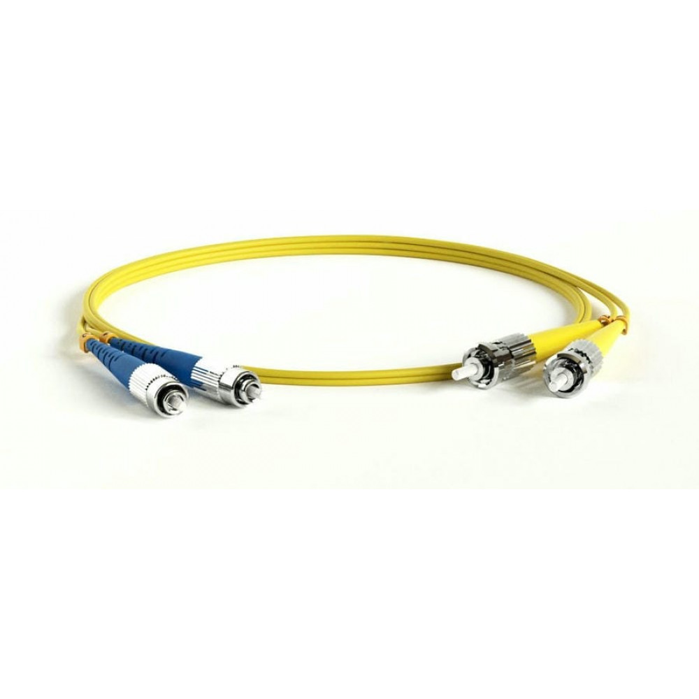 FC-D2-9-FC/UR-ST/UR-H-2M-LSZH-YL. Патч-корд волоконно-оптический ST-FC. Hyperline