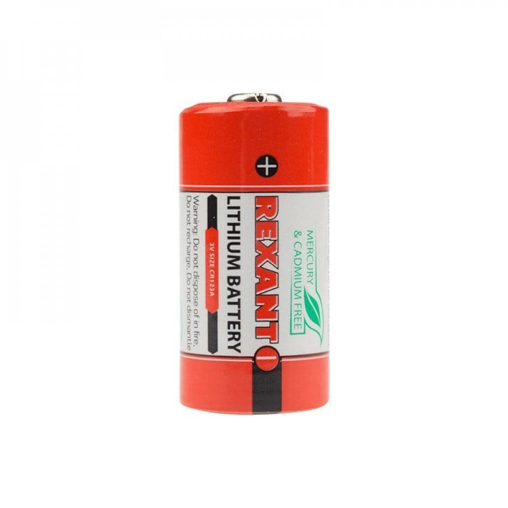 Батарейка CR123 REXANT (30-1111). Элемент питания. Rexant