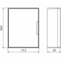 Щиток настенный с дверцей 24 модуля белый FRAME с 4 шинами PEN (F24W1WW). Щиток настенный. ДКС