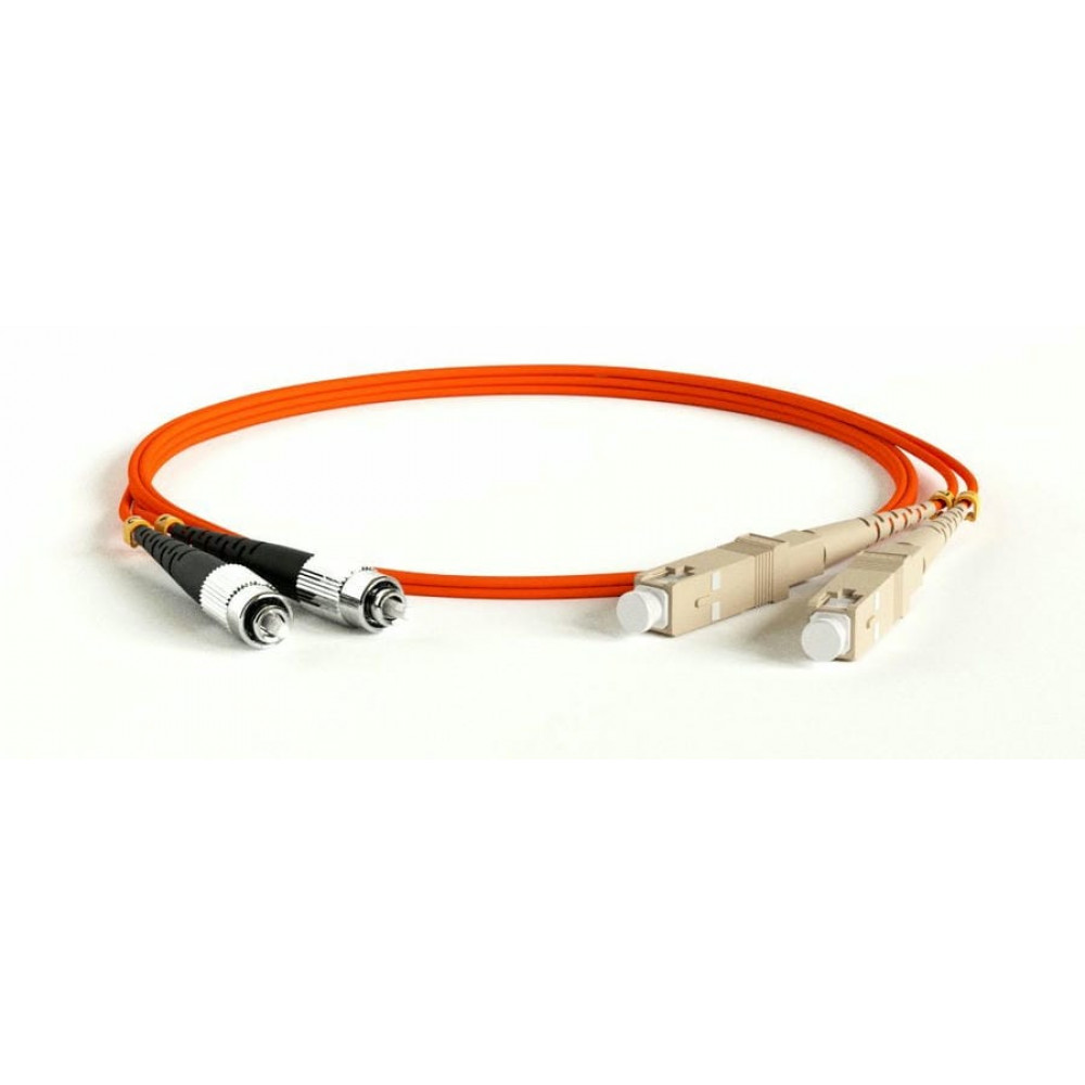 FC-D2-50-FC/PR-SC/PR-H-1M-LSZH-OR. Патч-корд волоконно-оптический SC-FC. Hyperline