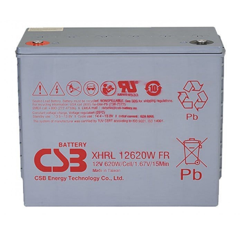 CSB XHRL 12620W FR. Аккумулятор герметичный свинцово-кислотный. CSB