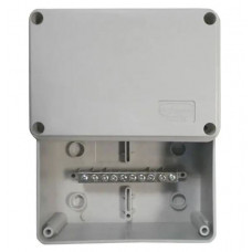 Коробка (КУП) JBS100 100х100х55, 6 вых, IP55 (44007KP). Коробка уравнивания потенциалов (КУП), 6х9мм, 8 зажимов. Экопласт