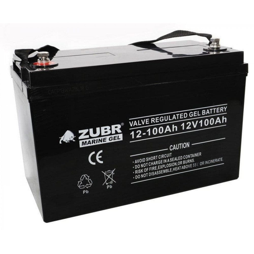 ZUBR MARINE GEL NPG 12-100 (12V, 100Ah). Аккумулятор герметичный свинцово-кислотный. ZUBR