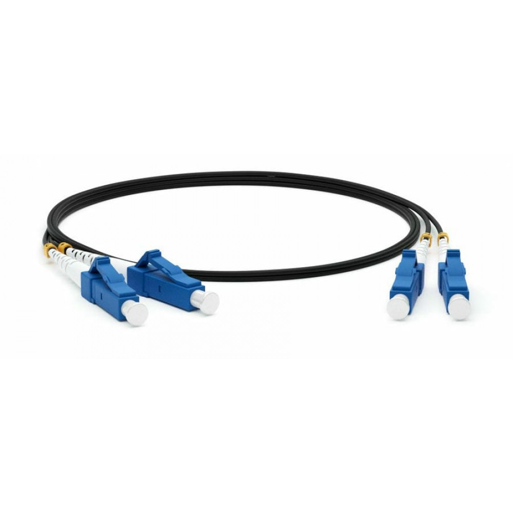 FC-D2-9-LC/UR-LC/UR-H-25M-LSZH-BK. Патч-корд волоконно-оптический одномодовый. Hyperline