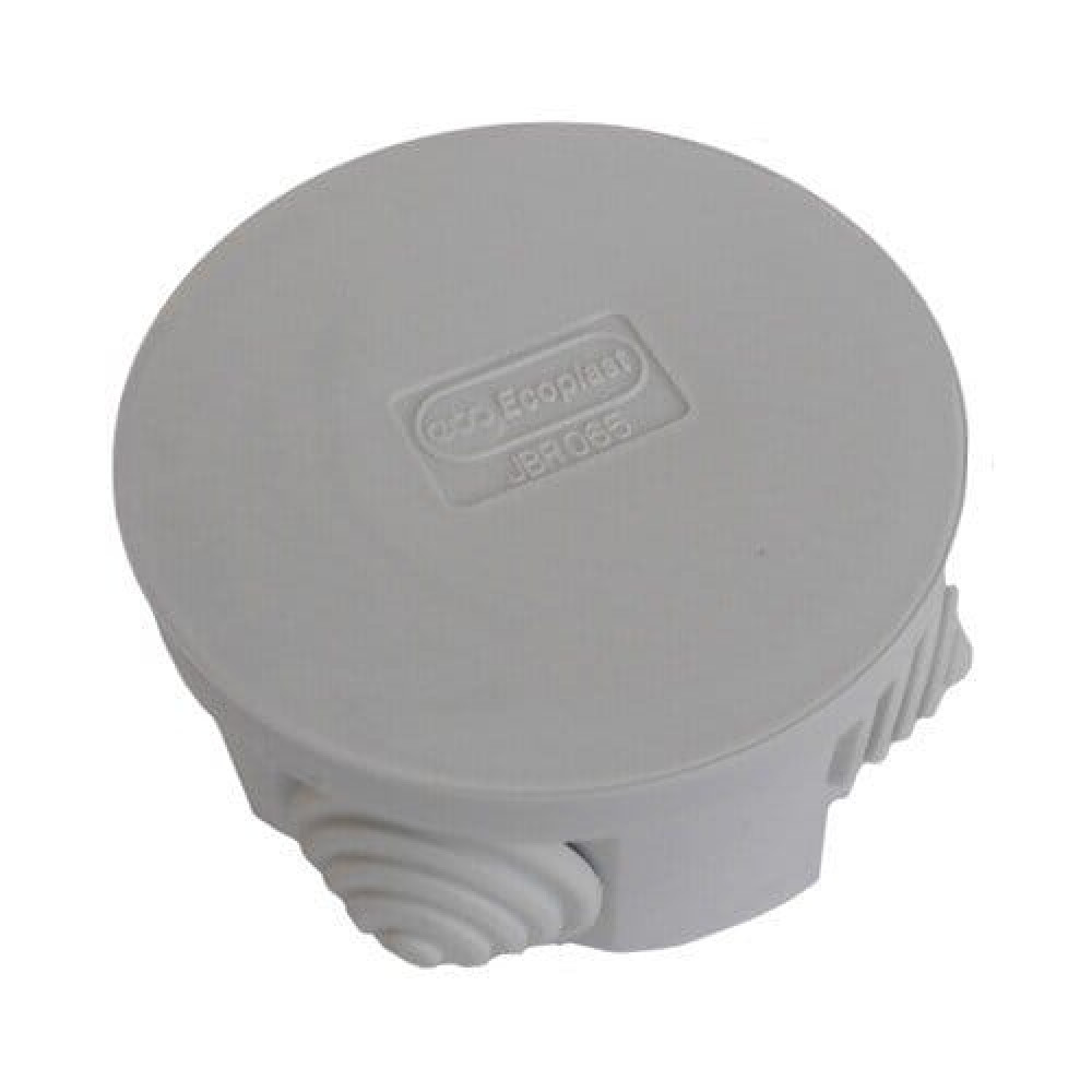 Коробка 3001 D70x36, 4 вых, IP55, серая (44001HF). Коробка монтажная. Экопласт