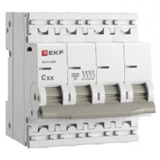 4P 25А (C) 6кА ВА 47-63N PROxima (M636425C). Автоматический выключатель. EKF