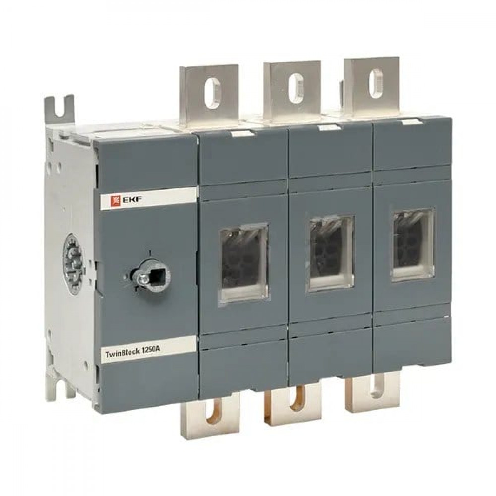 Рубильник 1250A 3P без рукоятки управления TwinBlock (tb-s-1250-3p). Рубильник. EKF