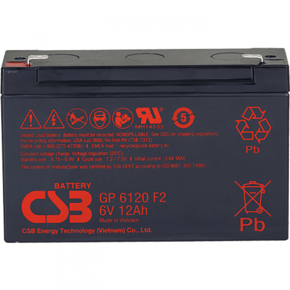 CSB GP 6120. Аккумулятор герметичный свинцово-кислотный. CSB