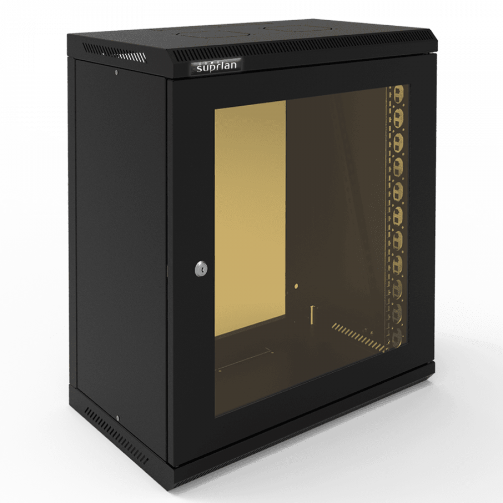 ТВС-12U-600-350-СР-9005 (05-2120-B). Шкаф настенный телекоммуникационный. SUPRLAN