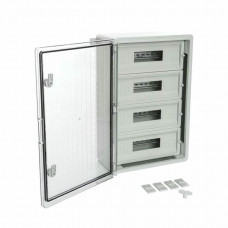 ЩРН-60 IP65 Корпус пластиковый распределительный прозрачная дверь 600х400х200 (PR08.26505). Корпус пластиковый. Промрукав