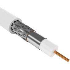 GENERICA RG6 CCS 75Ом FPE PVC белый (CC1-R6F1-111-100-G). Кабель коаксиальный омедненный. IEK