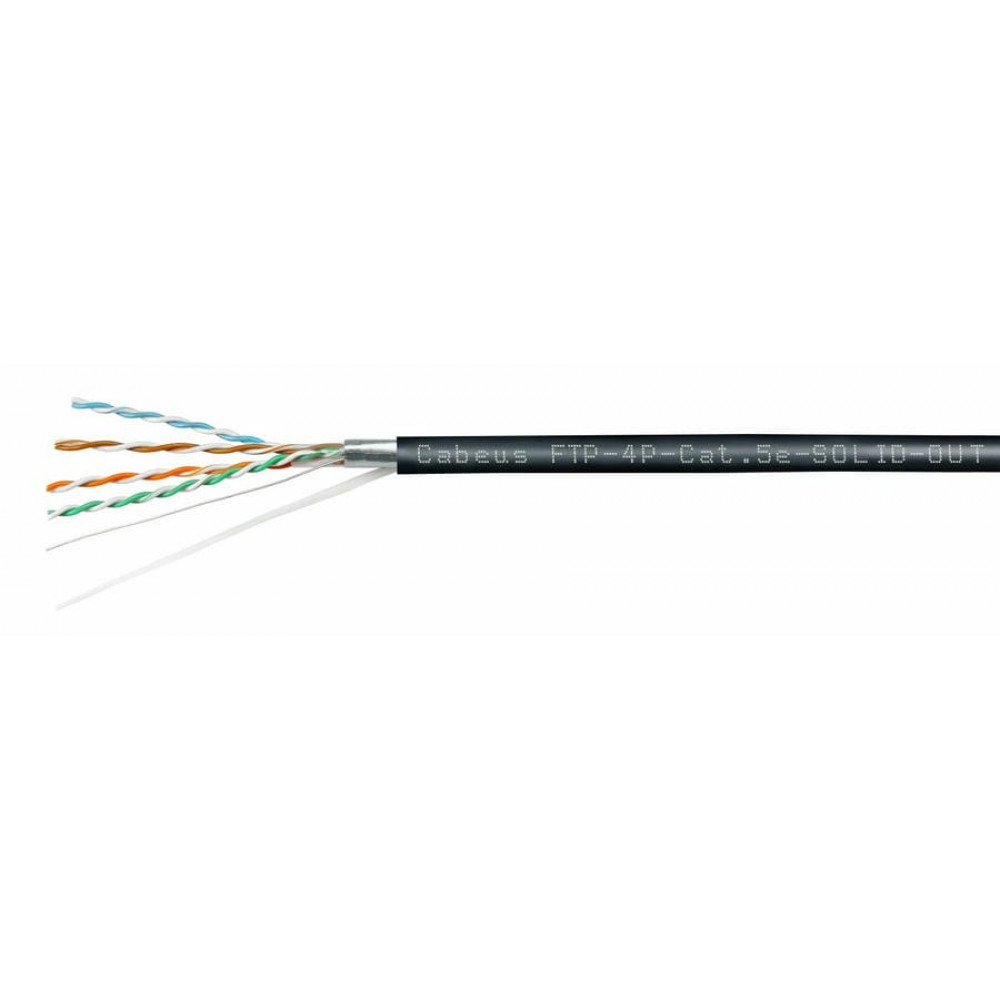 FTP-4P-Cat.5e-SOLID-OUT-LSZH-UV (7176c). Кабель «витая пара» (LAN) для структурированных систем связи. CABEUS