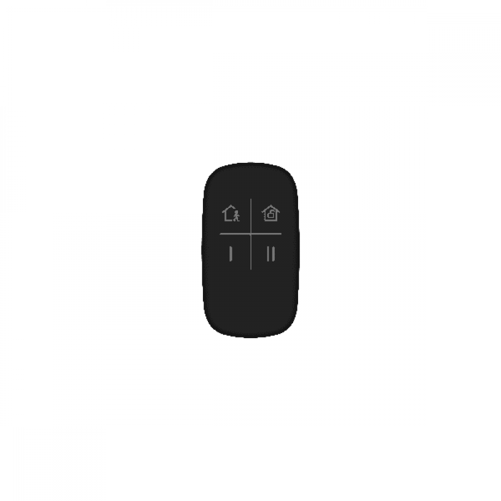 DS-PKF1-WE (цв. черный). Брелок 4-х кнопочный с обратной связью. AX PRO Hikvision