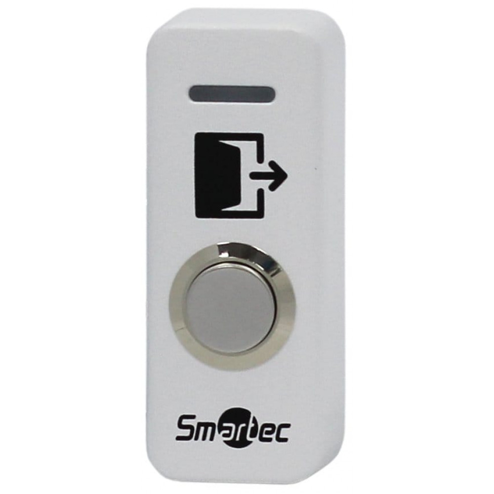 SP-EX141L-WT. Кнопка металлическая, накладная. Smartec