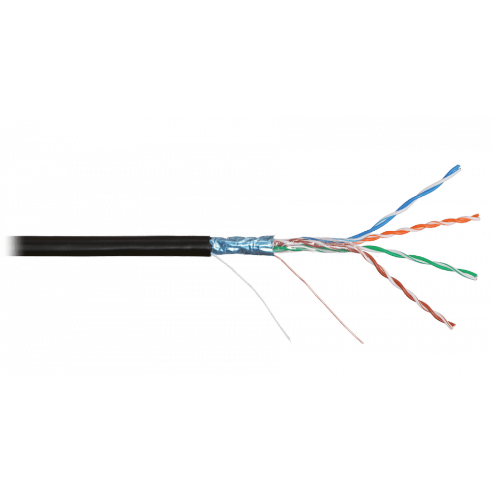 F/UTP 4pair, Cat5e, Solid, Out, PVC (NMC 4200B-BK). Кабель «витая пара» (LAN) для структурированных систем связи. NIKOMAX