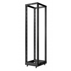 RA-37U-1000-BK (10159c). Открытая стойка 19, 37U, двухрамная, усиленная, цвет черный. CABEUS