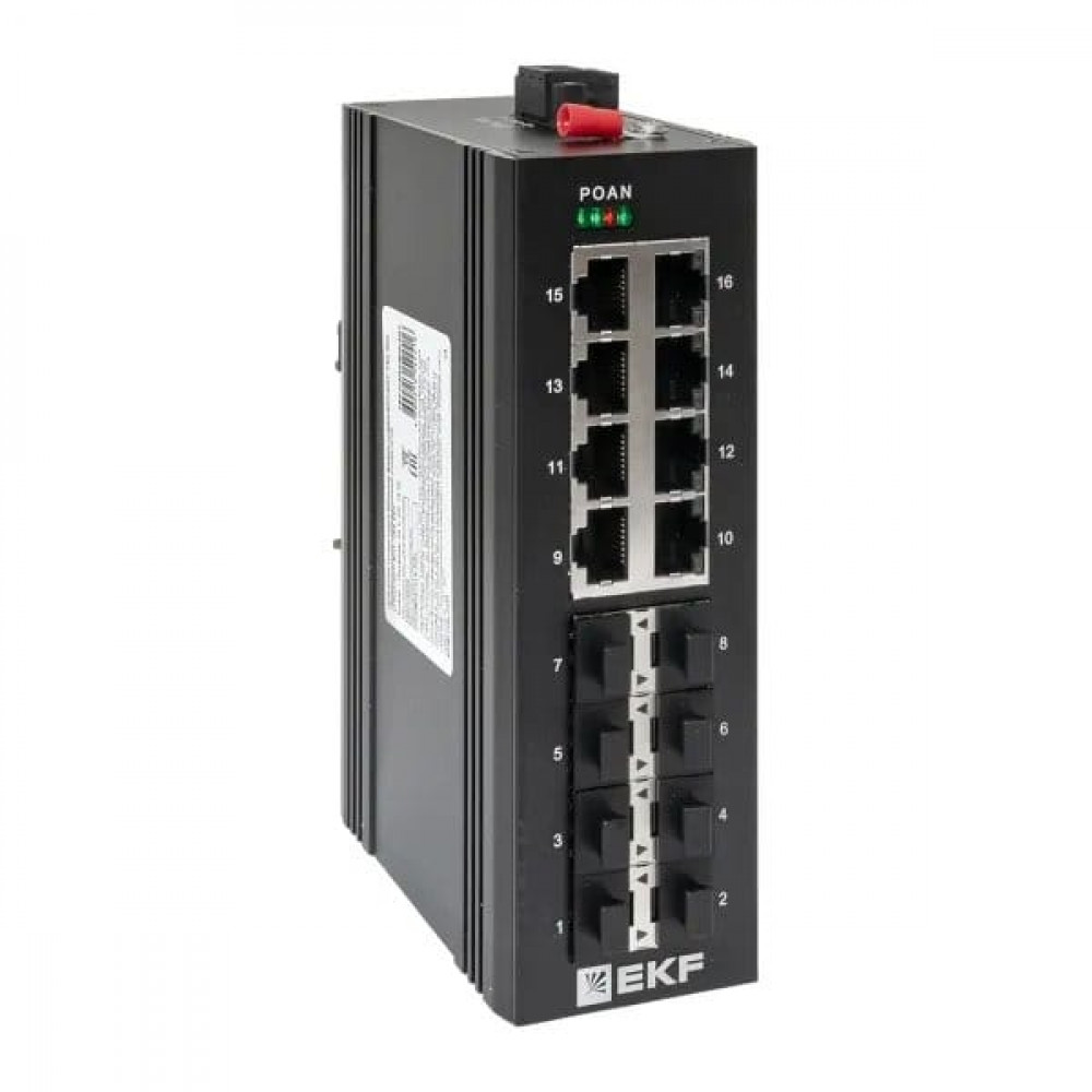 TSX-U-8GX/SFP-8GT. Промышленный неуправляемый коммутатор. EKF