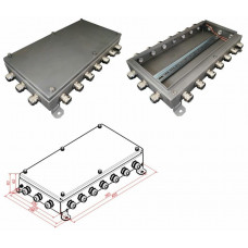 КМ IP66-2040, нержавейка. Коробка монтажная электротехническая. Гефест