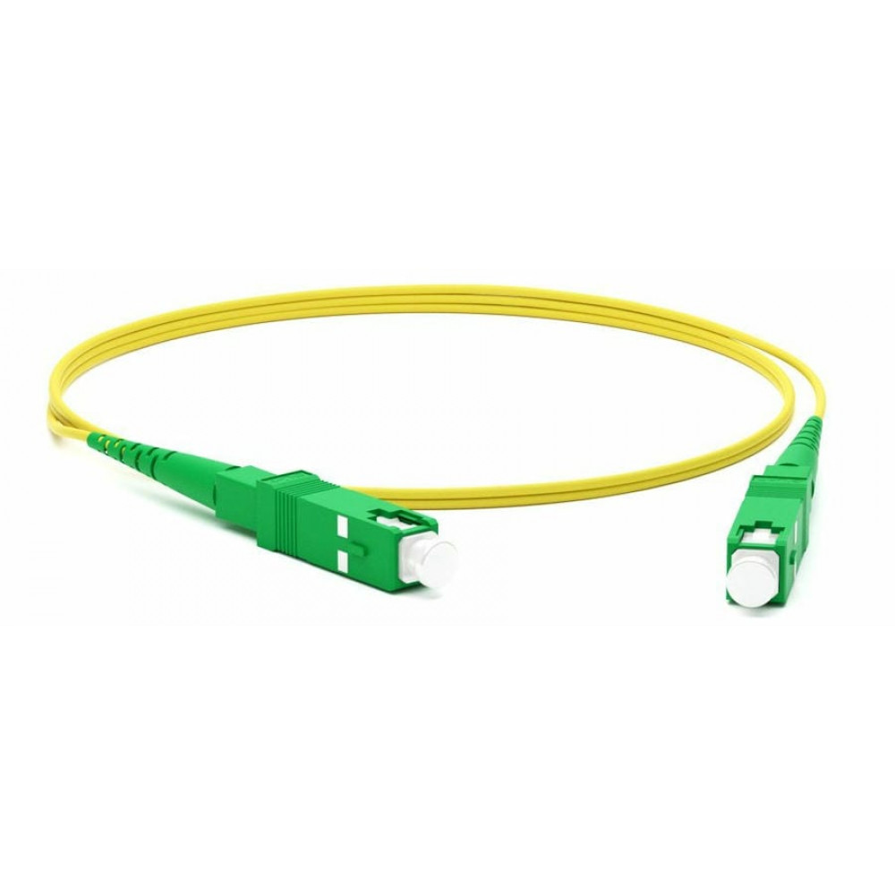 FC-D2-9-FC/UR-SC/UR-H-5M-LSZH-YL. Патч-корд волоконно-оптический одномодовый. Hyperline