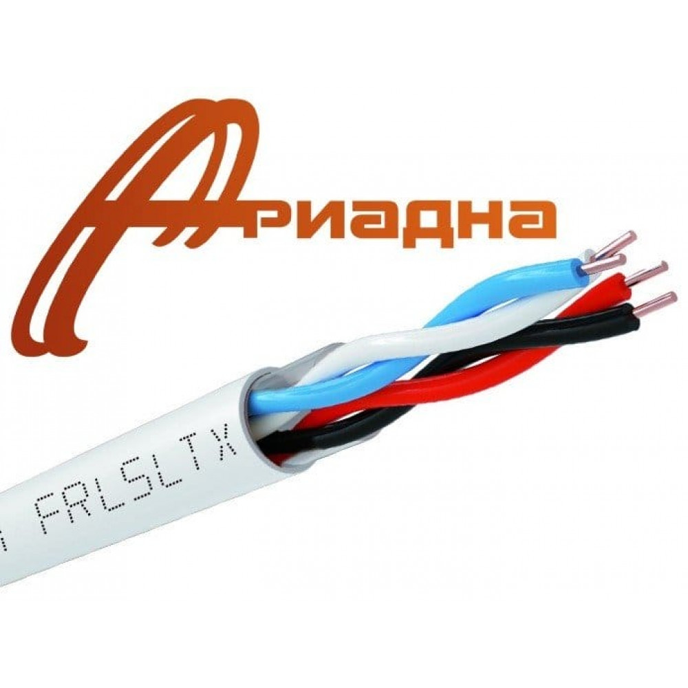 КПСнг(А)-FRLSLTx 1х2х0,35 (Ариадна). Кабель для систем ОПС и СОУЭ огнестойкий, не поддерживающий горения, неэкранированный. Ариадна