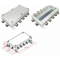 КМ IP66-1530, 12 вводов. Коробка монтажная электротехническая. Гефест