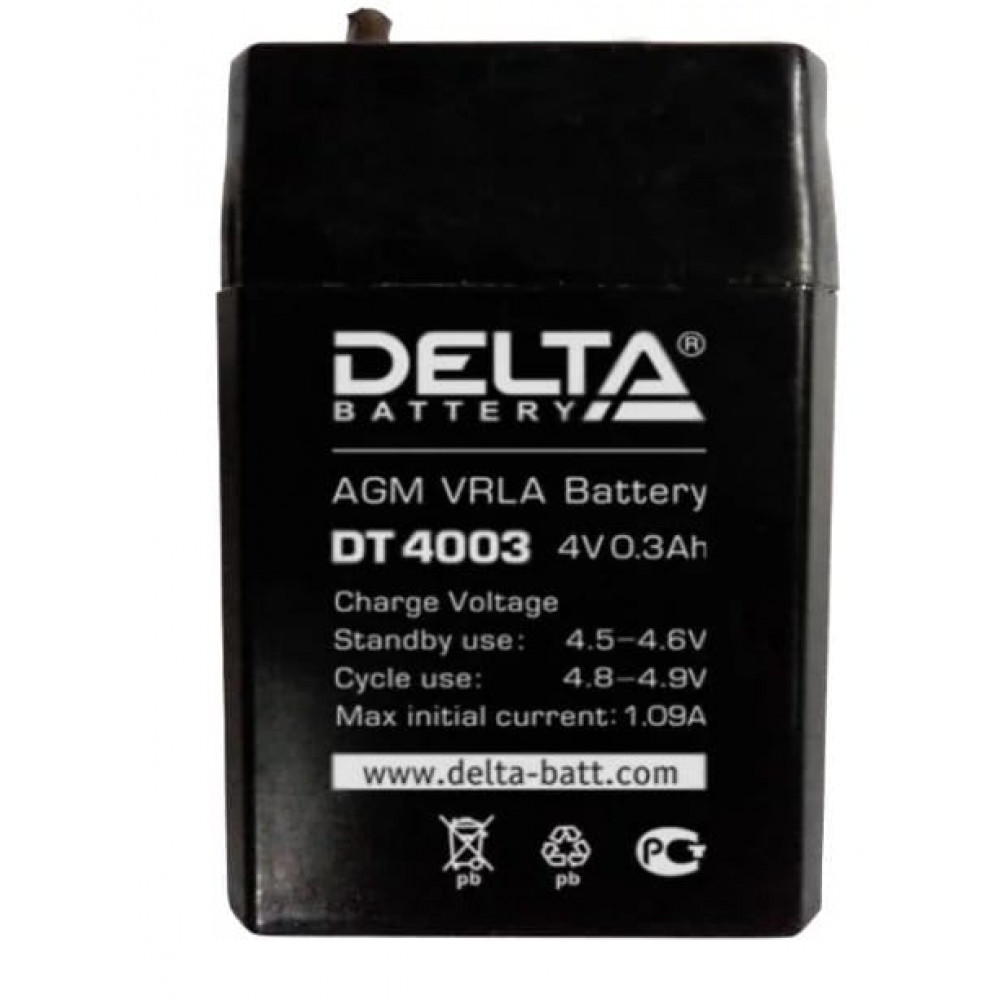 Delta DT 4003. Аккумулятор герметичный свинцово-кислотный. Delta