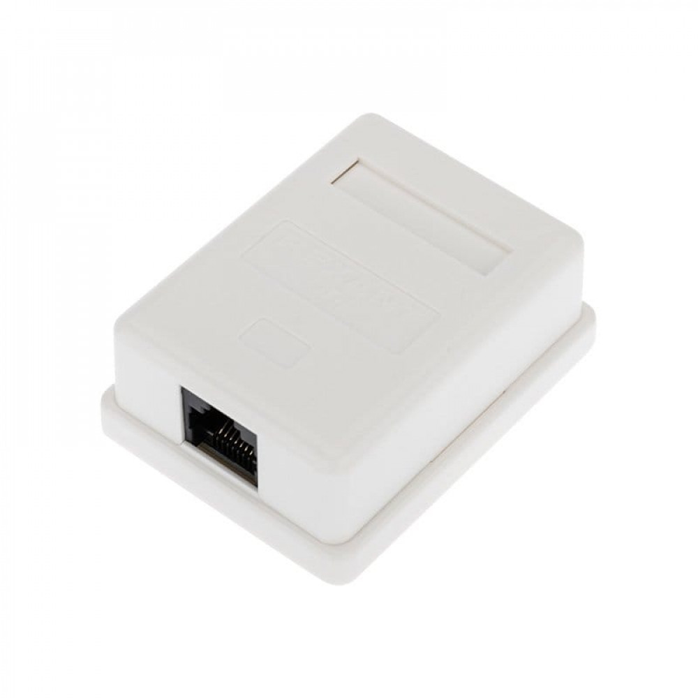 Розетка компьютерная внешняя 1-порт, UTP RJ-45 (8P8C), CAT 5e REXANT (03-0121). Розетка RJ-45. Rexant