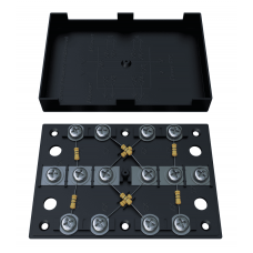 KRA-4 300 Om black (MEC42104). Коробка на 4 абонента. МЭК-Электрика