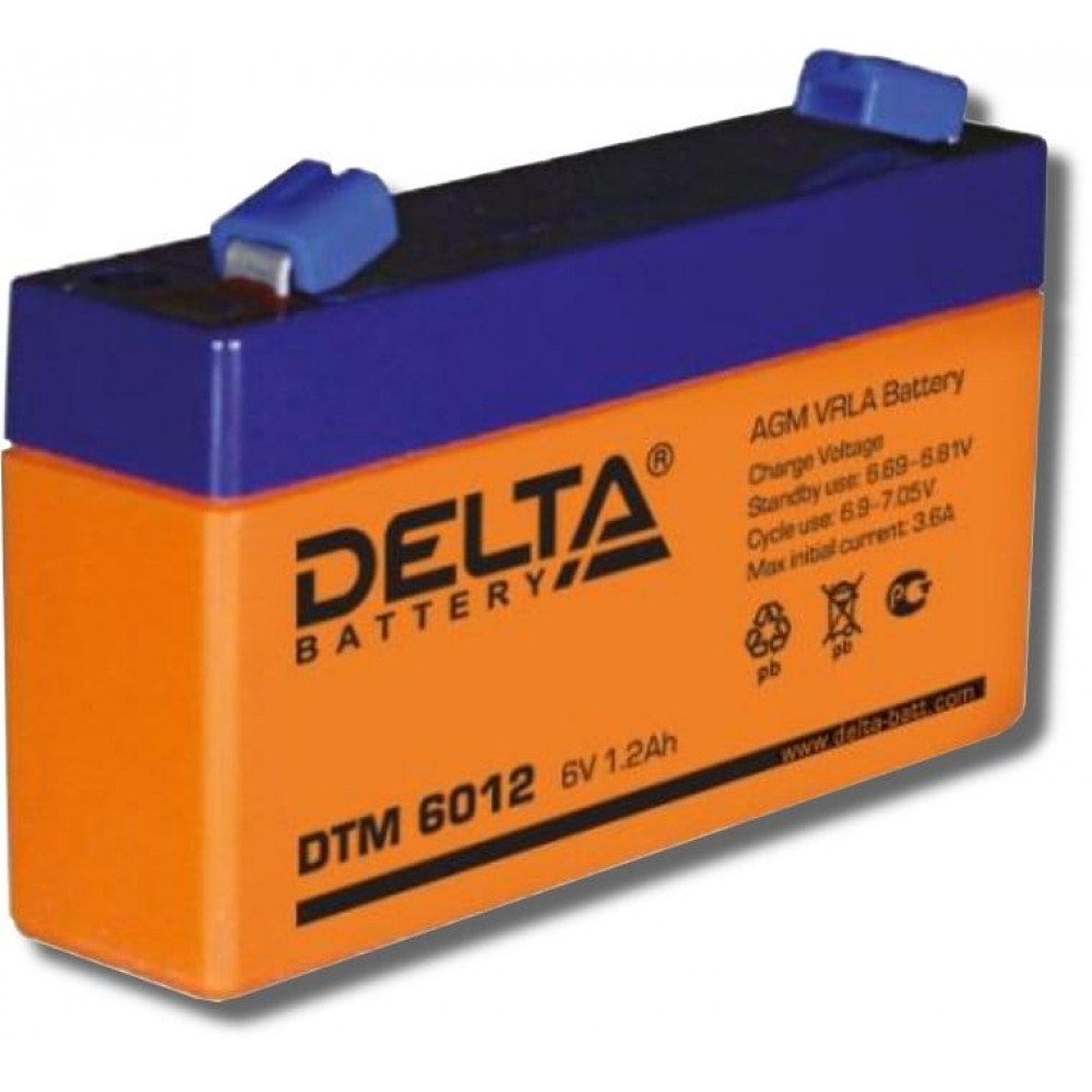 Delta DTM 6012. Аккумулятор герметичный свинцово-кислотный. Delta