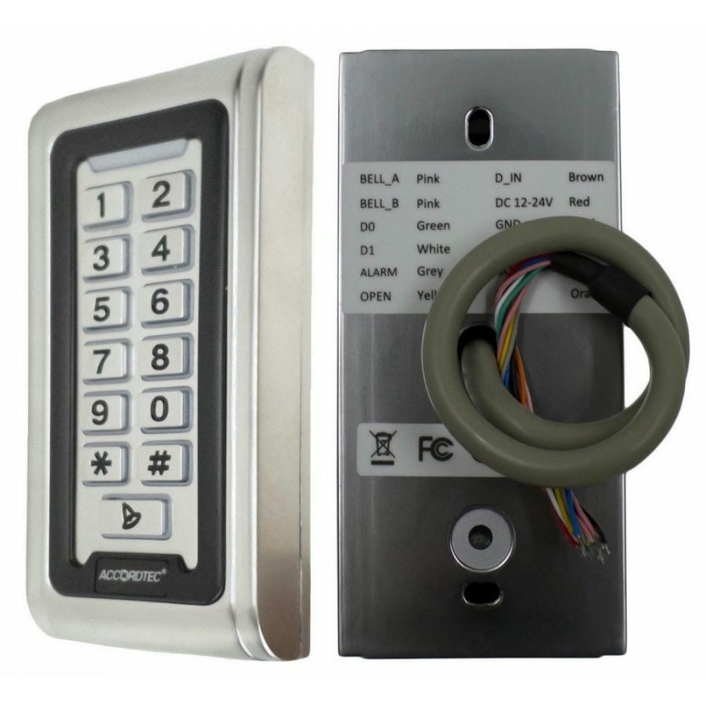 AT-CP200MF-W. Кодовая панель со встроенным считывателем. AccordTec
