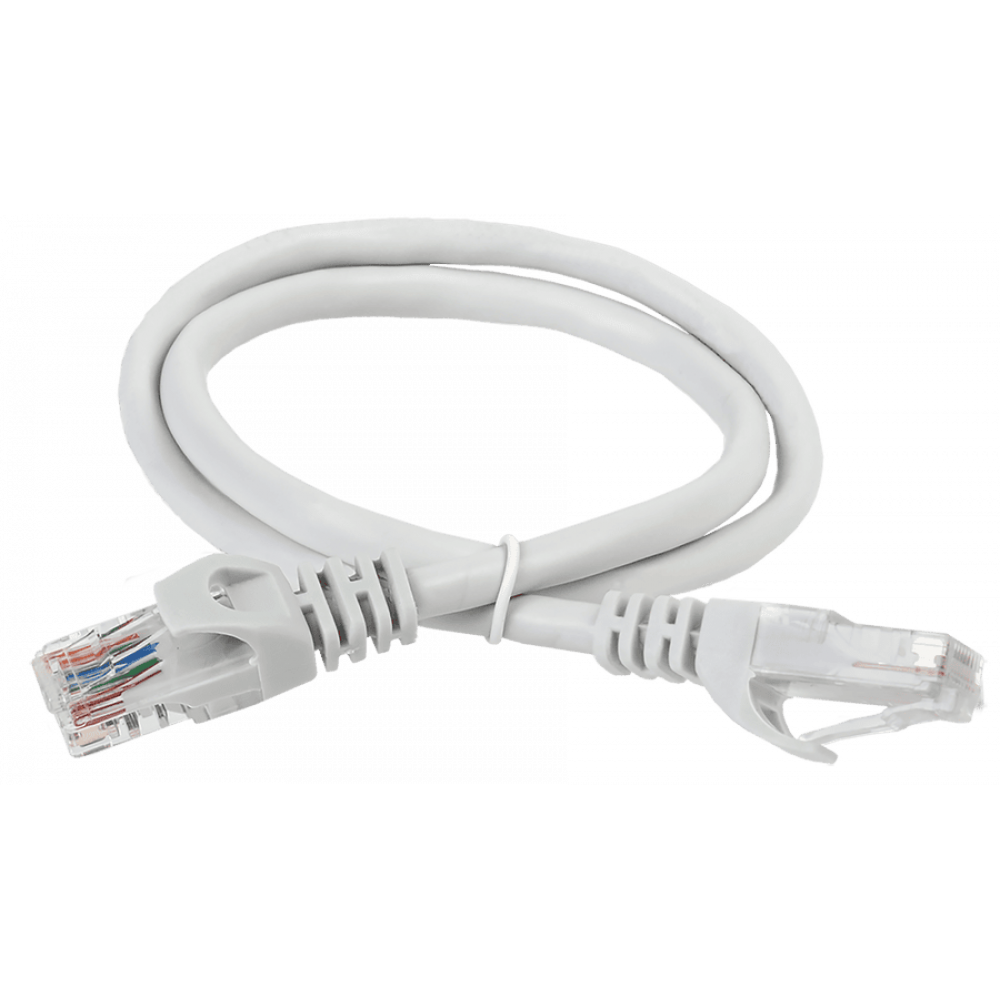 GENERICA Патч-корд кат.5E UTP 10м серый (PC01-C5EU-10M-G). Патч-корд медный. IEK