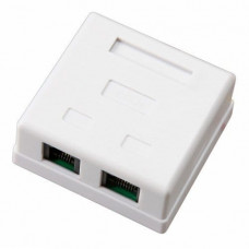 Розетка комбинированная внешняя, UTP RJ-45(8P8C) + RJ-11(6P-4C) REXANT (03-0120). Розетка RJ-45. Rexant