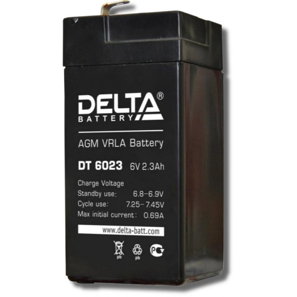 Delta DT 6023. Аккумулятор герметичный свинцово-кислотный. Delta