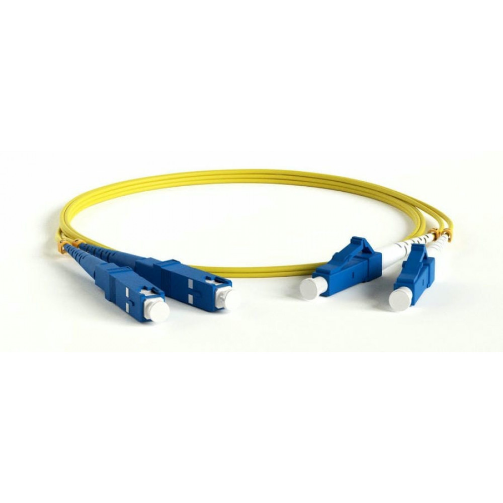 FC-D2-9-SC/UR-SC/UR-H-2M-LSZH-YL. Патч-корд волоконно-оптический SC-SC. Hyperline