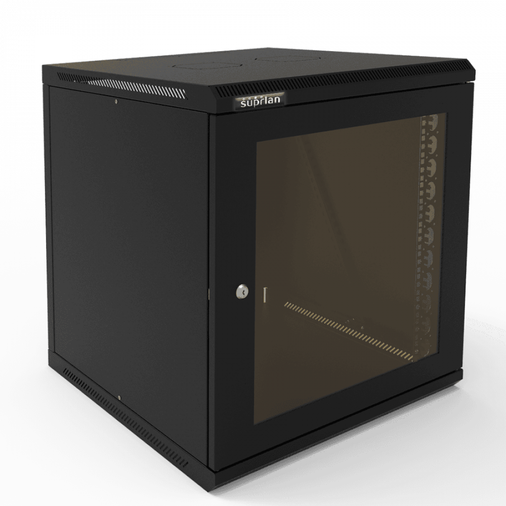 ТВС-12U-600-450-СР-9005 (05-2123-B). Шкаф настенный телекоммуникационный. SUPRLAN