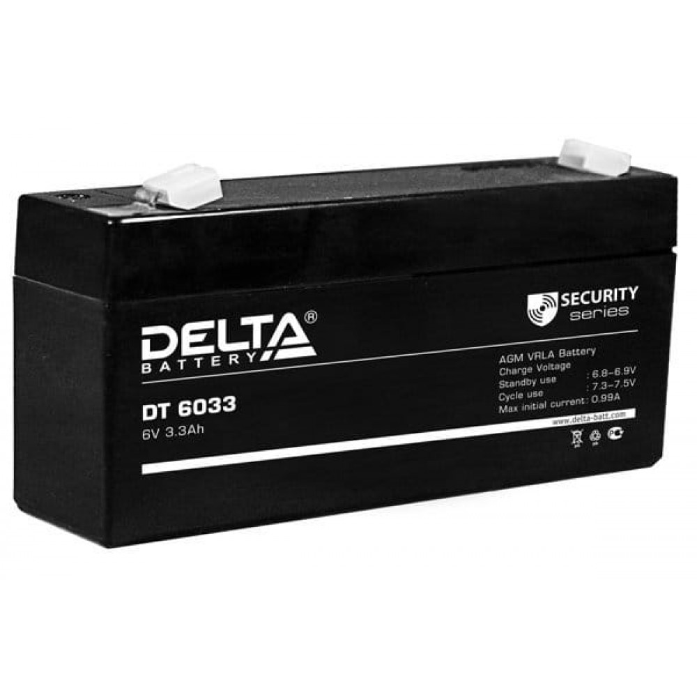 Delta DT 6033 (125мм). Аккумулятор герметичный свинцово-кислотный. Delta