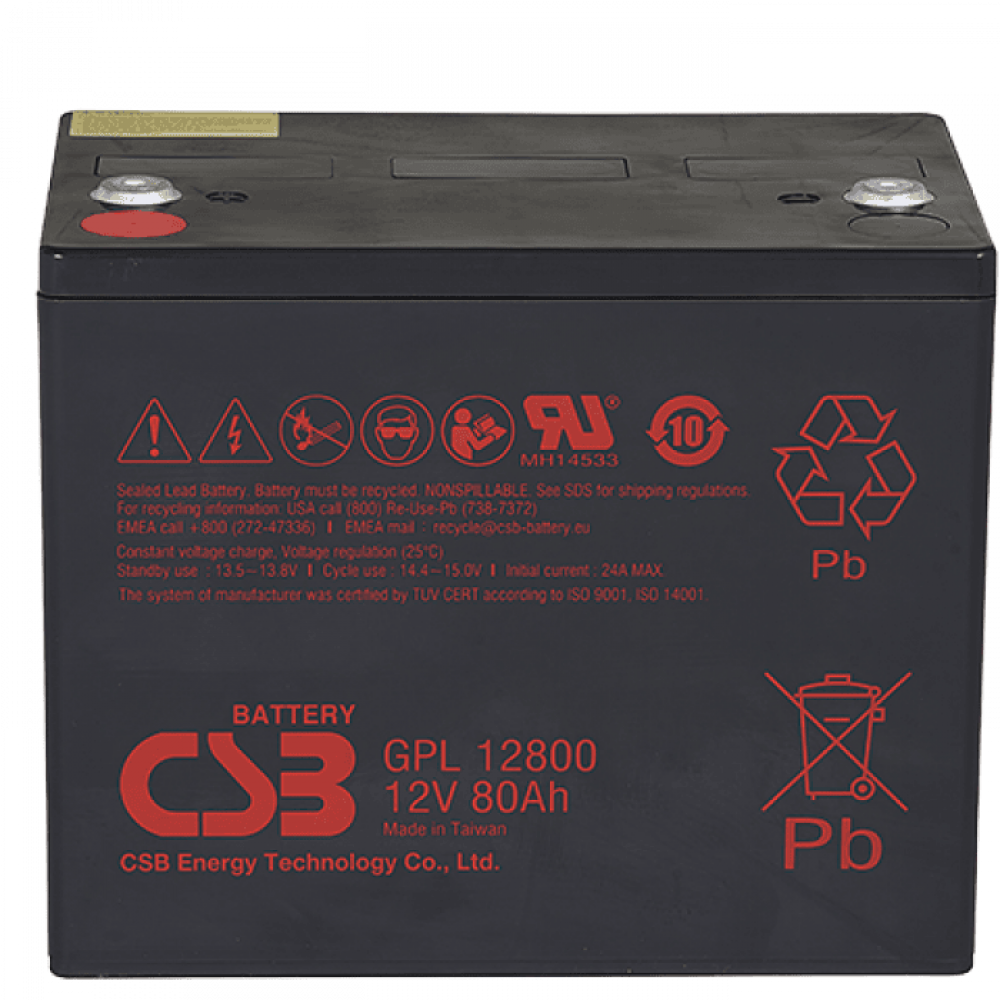 CSB GPL 12800. Аккумулятор герметичный свинцово-кислотный. CSB