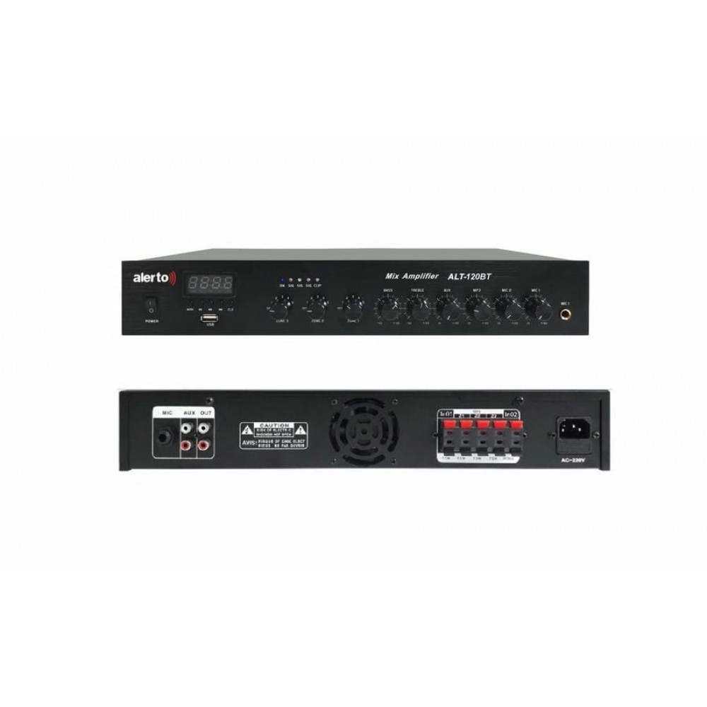 ALT-120BT/FAM. Микшер-усилитель. Alerto